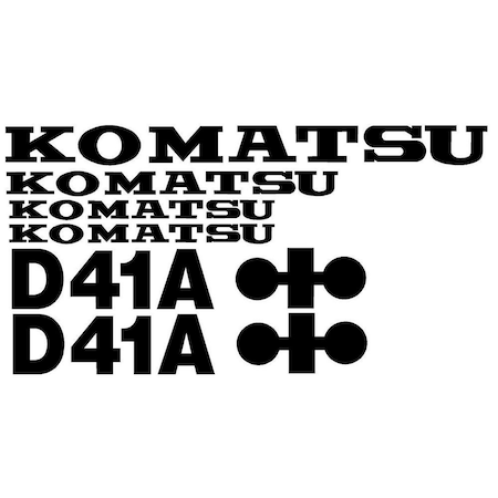 Aftermarket Decal Set KOMD41ADECALSET